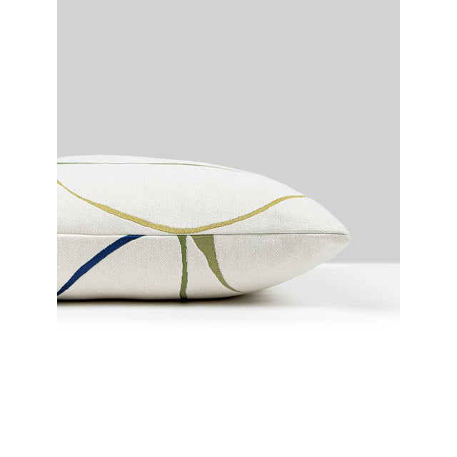 This graphic, yet finely-drawn geometric fabric gives large-scale upholstery abstract appeal in 4 paintbox-like colorways....