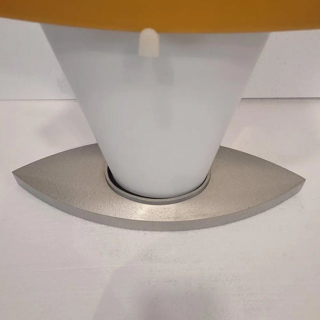 White Postmodern 3064 Table Lamp in Glass and Iron by Daniela Puppa for Fontana Arte, Italy, 1994 For Sale - Image 8 of 17