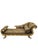 Brown Vintage Henredon Style Hollywood Regency Chaise Lounge For Sale - Image 8 of 11