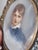 Antique Painting Portrait Encased in Fillagree Frame With Pearl Embellishments For Sale - Image 4 of 10