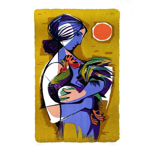 The Peasant - Original Lithograph by Antonio Storace - 1970 ca. For Sale