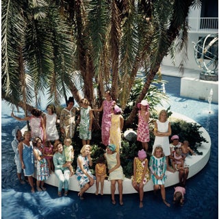 Slim Aarons 'Lilly Pulitzer and Her Designs' 16x16 C-Type Archival Photographic Print From Getty For Sale