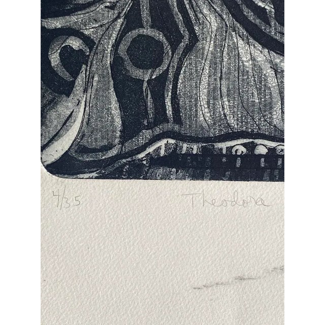 1960s Modernist American Art Print Dancing Woman Signed For Sale In Denver - Image 6 of 7