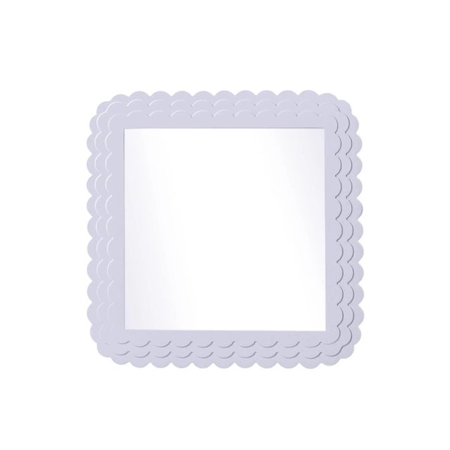 Contemporary Fleur Home Carnival Krewe Square Mirror in Spring Iris, 36x36 For Sale - Image 3 of 3