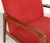 Vintage Danish Wooden Armchairs with Coral Fabric, 1950s, Set of 2 For Sale - Image 9 of 13