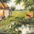 American Vintage American Cottage Landscape Oil on Board Painting, Signed For Sale - Image 3 of 9