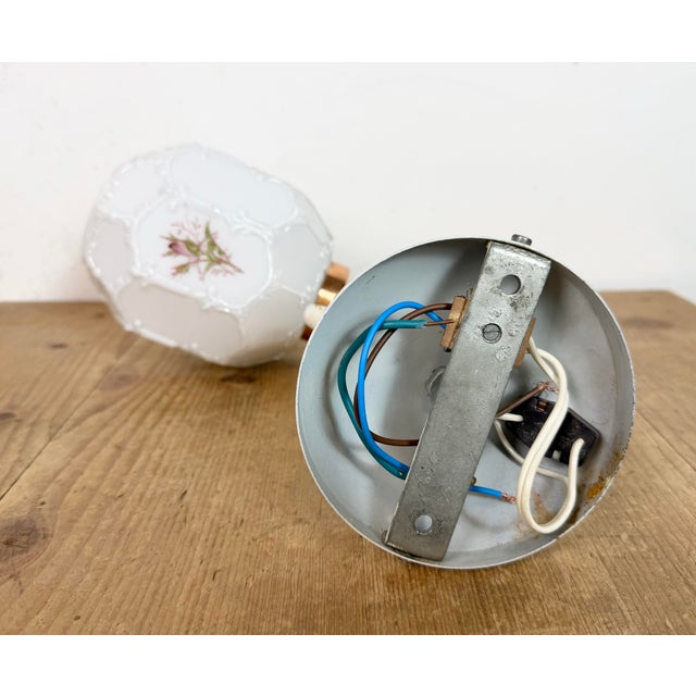 Vintage Wall Light with Milk Glass from Drukov, 1960s For Sale - Image 18 of 18