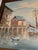 Coastal Vintage Coastal Harbor Oil Painting – Wood Frame For Sale - Image 3 of 5