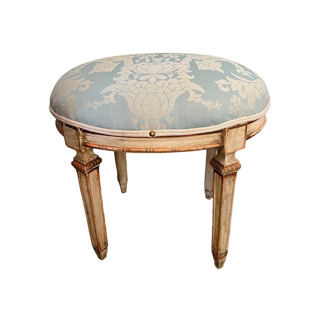 Late 19th Century Upholstered Stool For Sale - Image 4 of 4