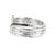 Modern John Hardy Bamboo 925 Silver 1.40ctw Black Sapphires Flex Cuff Bangle Bracelet For Sale - Image 3 of 9