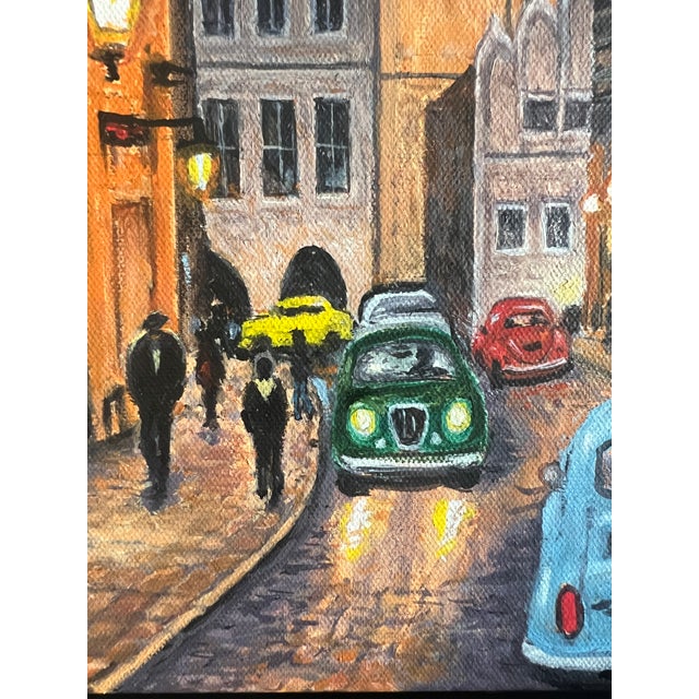2020s Twilight in Prague – Original Oil Painting For Sale - Image 5 of 10
