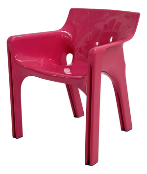 Pink Gaudi Armchair by Vico Magistretti for Artemide, 1984