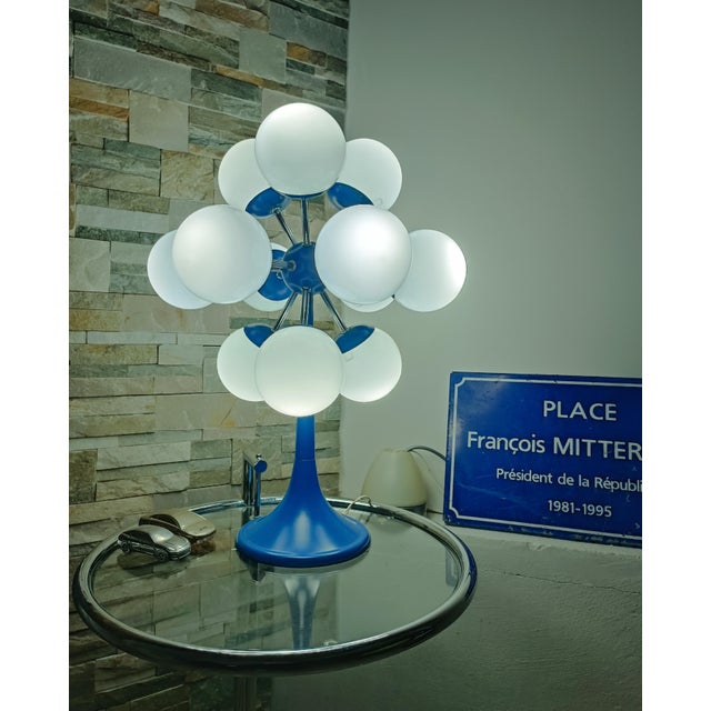 Space Age Sputnik Atomic 12-Globe Table Lamp, 1970s For Sale - Image 9 of 11