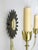 Sunflower Wall Lights in Brass, 1950s, Set of 2 For Sale - Image 12 of 17