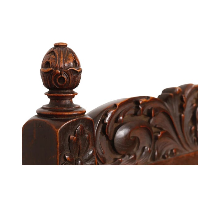 Late 19th Century Jacobean Cane Back Armchairs - a Pair For Sale - Image 5 of 11