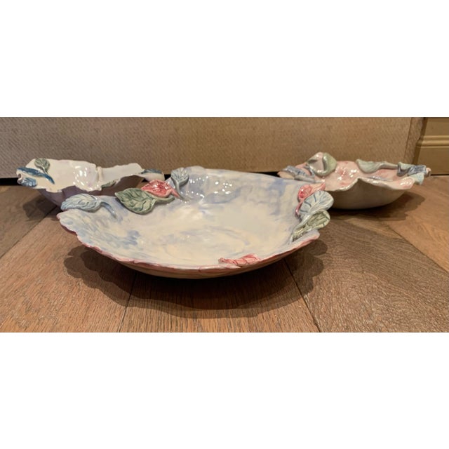 Ivory Vintage Decorative Plates- Set of 3 For Sale - Image 8 of 13