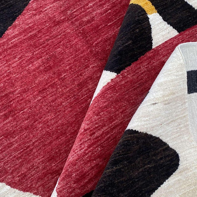 After Alexander Calder Modern Hand-Knotted Wool Rug - 5'4" X 7'8" For Sale - Image 17 of 17