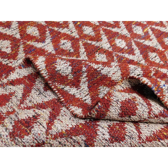 Modern Hand-Knotted Luxury Flatweave - 7’9” X 10’2” For Sale - Image 11 of 15