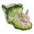 Vintage Ceramic Bunny Rabbit and Cabbage Leaf Majolica Style Planter For Sale