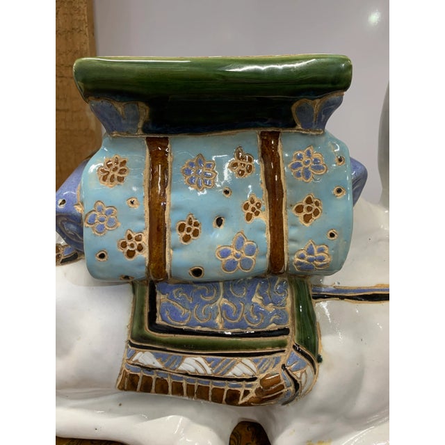 Vintage 1960’s Glazed Ceramic Camel Plant Stand For Sale In Dallas - Image 6 of 6