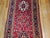 Vintage Heriz Wide Runner, Hand-Knotted Wool, Geometric Design, Red & Navy, 4x12 For Sale - Image 13 of 18