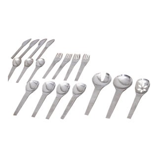 Mid Century Dalia Spain "Picasso" Flatware Set, 82 Pieces For Sale