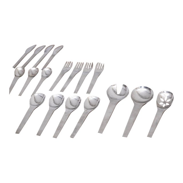 Mid Century Dalia Spain "Picasso" Flatware Set, 82 Pieces For Sale