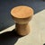 Beige Side Table with Hemispherical Top in Beige Mango Wood, 1980s For Sale - Image 8 of 18