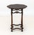 Victorian Style Floriform Top Side Table, with reticulated carved wood scrolling motifs and four supports terminating in...