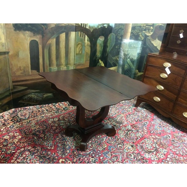 Wood Antique Games Table, Empire Games Table For Sale - Image 7 of 11