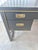 Late 20th Century Vintage Sligh Furniture Black Lacquer Campaign Desk With Gold-Tooled Leather Top & Faux Bamboo Base For Sale - Image 5 of 15