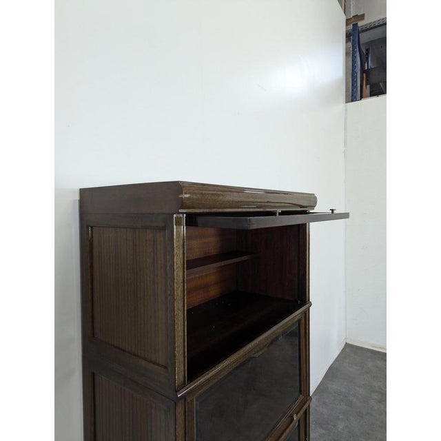 Vintage Mahogany Display Cabinet For Sale - Image 5 of 8