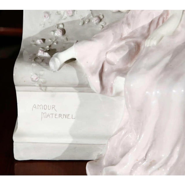 White Antique Vienna Faience Porcelain Figurine by Schauer For Sale - Image 8 of 10