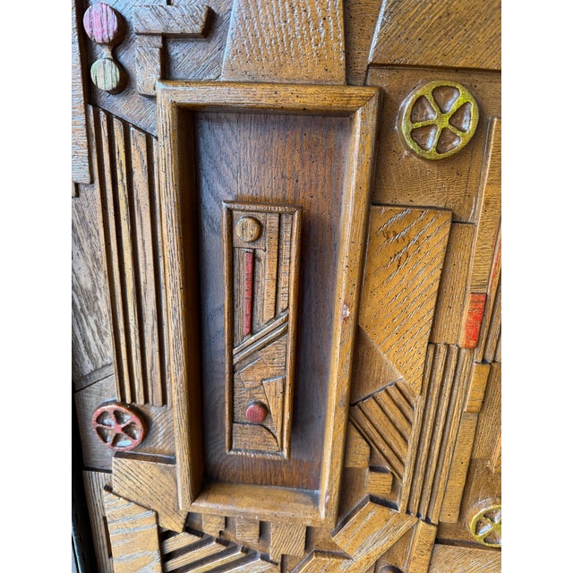 Mid-Century Modern Brutalist Wood Sculpture Cabinet by Lane. Usa, 1970s For Sale - Image 15 of 15