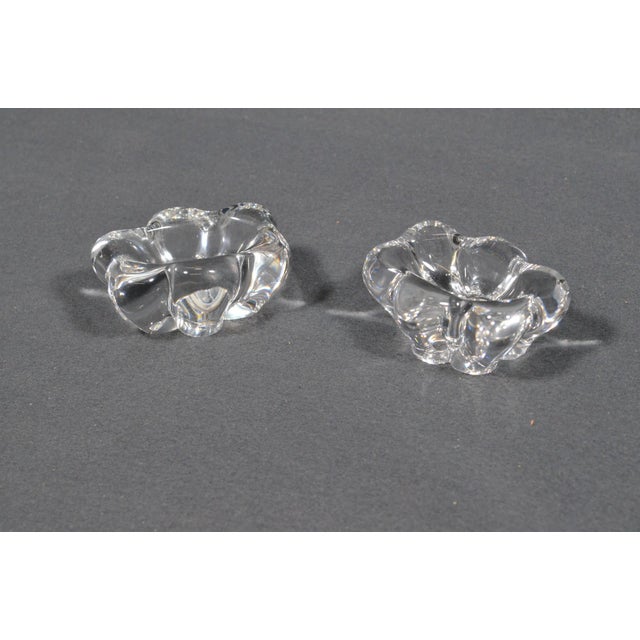 Daum Late 20th Century Daum, France - Pair of Signed Daum Crystal Salt Cellars For Sale - Image 4 of 12