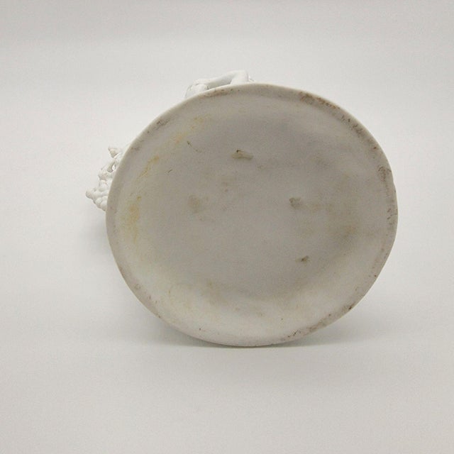 White Antique 19th Century French Jouhannaud Dubois Bacchanal Parian Ware Pitcher For Sale - Image 8 of 10