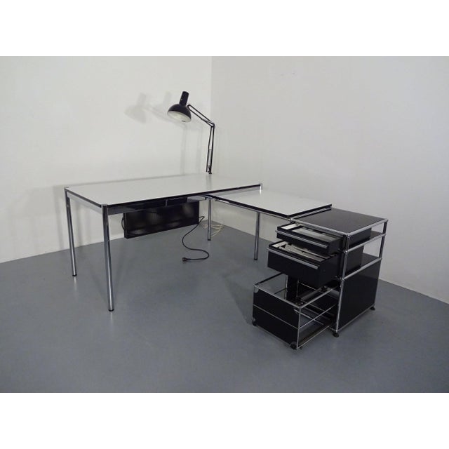 Industrial Large Desk by Fritz Haller and Paul Schärer for USM Haller, Switzerland, 1990s For Sale - Image 3 of 18