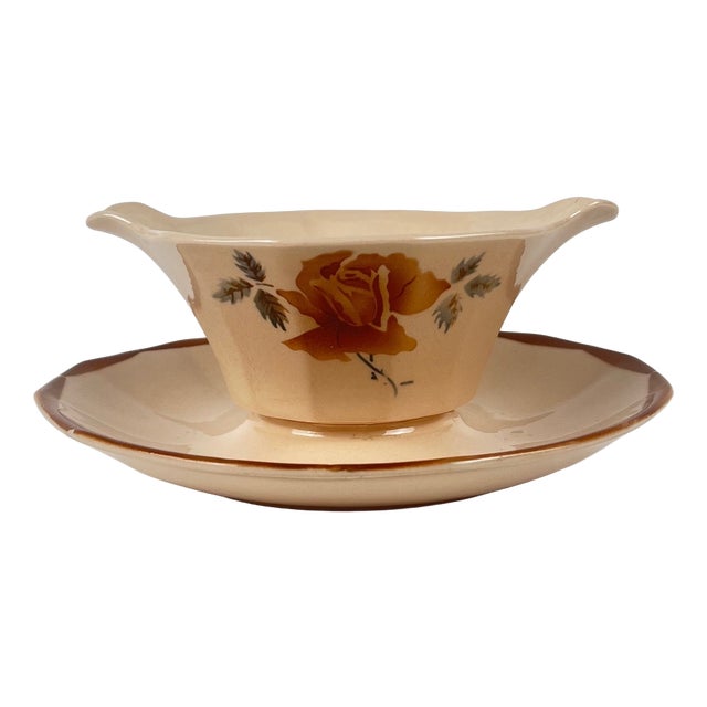 Sauce Boat from Sarreguemines, 1920s For Sale