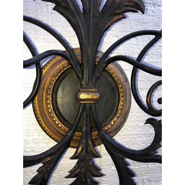 Italianate Tole and Wood Wall Sconce For Sale In New York - Image 6 of 13