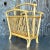 Vintage Coastal Rattan Newspaper Rack For Sale - Image 4 of 5