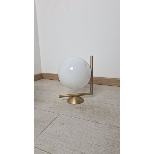 Flos Vintage LC Wall Lamp in Brass with Glass Sphere by Michael Anastassiades for Flos, 2010s For Sale - Image 4 of 5