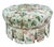Hickory Chair Furniture Company Vintage Hickory Chair Tufted Round Ottoman in Botanical Print For Sale - Image 4 of 15