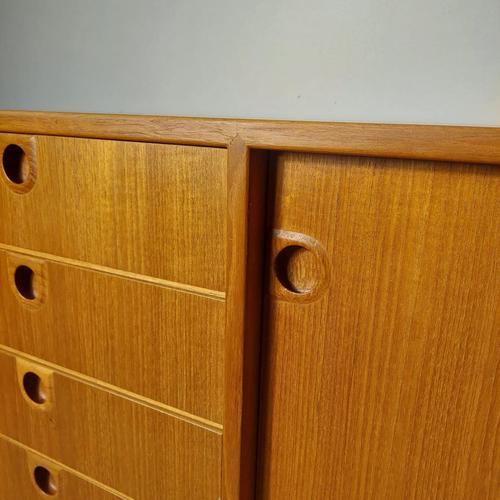 Vintage Teak Sideboard by Christensen & Jun, 1960s For Sale - Image 4 of 6