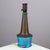 Table lamp made of partly blue-glazed stoneware with relief pattern. Signed “nils” on the bottom. Executed and marked by...