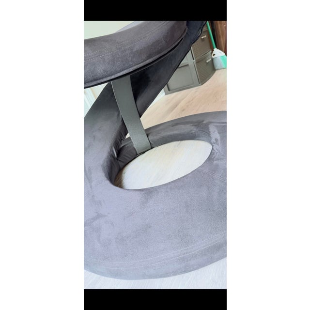 Metal Fully Authenticated 1980s Postmodern Jaymar Spiral Ribbon Chair For Sale - Image 7 of 12