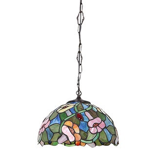 Danish Lead Glass Pendant Lamp, 1970s For Sale