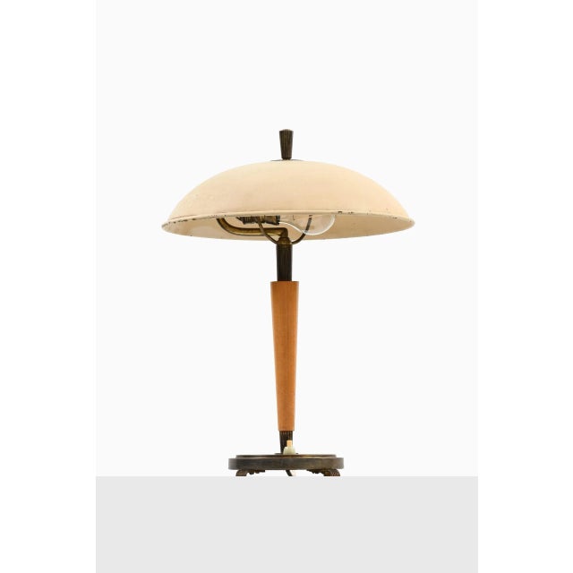 Brown Table Lamp, Sweden For Sale - Image 8 of 10