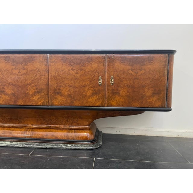 Art Deco Sideboard with Goblet Stand and Marble Base by Osvaldo Borsani, 1950s For Sale - Image 6 of 13