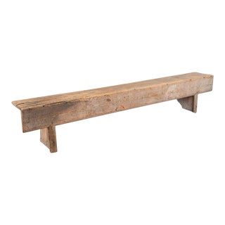 Antique Rustic 10' Long Bench From Sweden, Circa 1840 For Sale