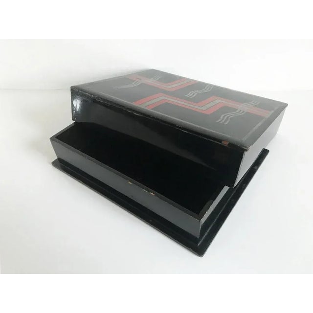 Art Deco Lacquer Box, 1930 For Sale - Image 4 of 7